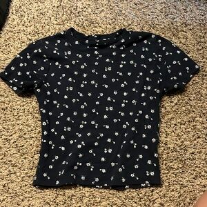 Hollister Baby Tee Floral Design